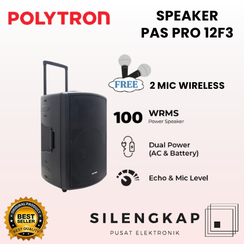 Speaker POLYTRON PAS PRO 15F3 15 inch dilengkapi FM RADIO
