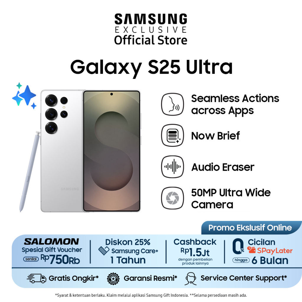 Samsung Galaxy S25 Ultra 12/512GB - Titanium Whitesilver | Smartphone AI | Galaxy AI | Kamera 200MP 