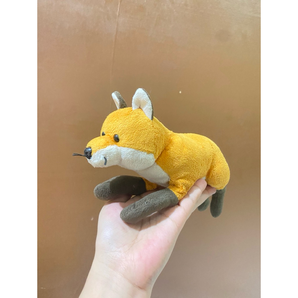 Boneka Karakter Fox Kecil Lucu size 19x6cm / Boneka Rubah / Boneka Fox Lucu