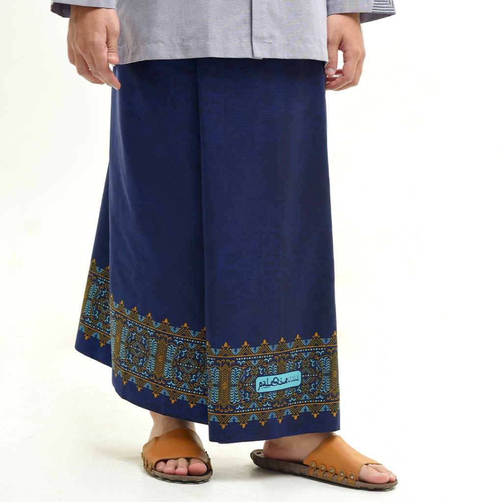 Rabbani Sarung Palestine Hitam Putih Navy 2025