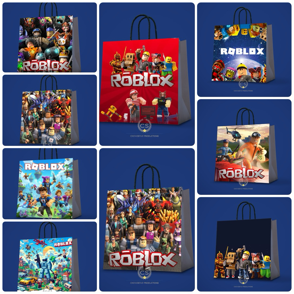 Paperbag Custom Roblox Goodiebag Ulang Tahun Anak Tas Kado Tas Kertas Hampers Birthday