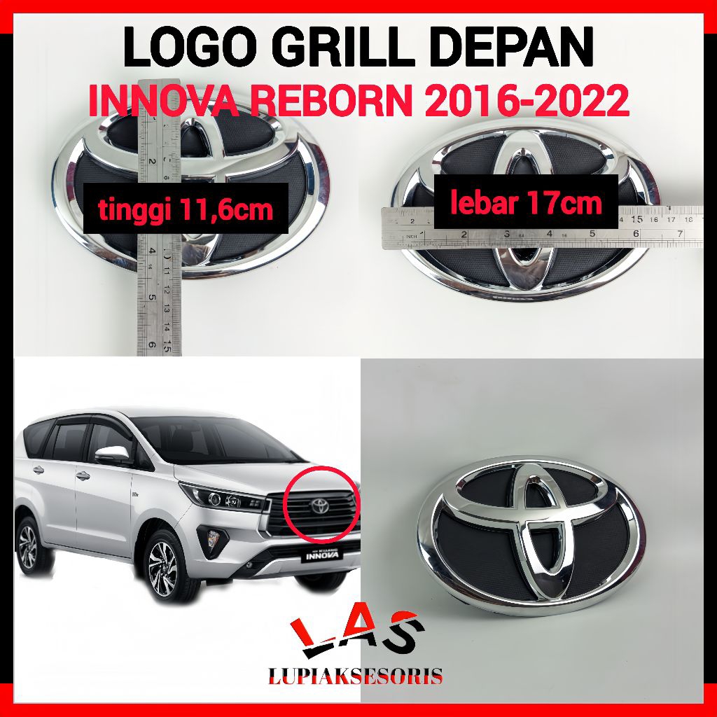 EMBLEM LOGO GRILL DEPAN INNOVA REBORN 2016 - 2022