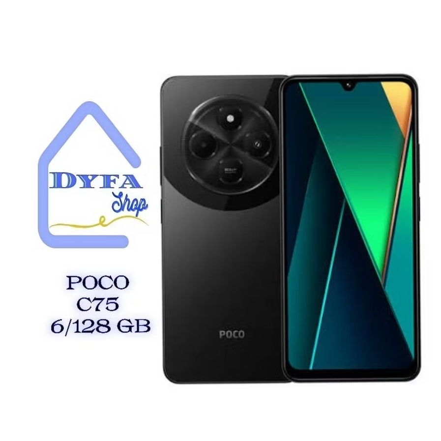 Poco C75 6/128 GB Garansi Resmi No Repack - Baterai 6000 Mah