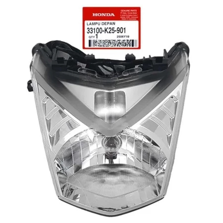 33100-K25-901 Reflektor Lampu Depan Plus Bohlam & Socket Beat Fi 2012 - 2014 Stater Berisik