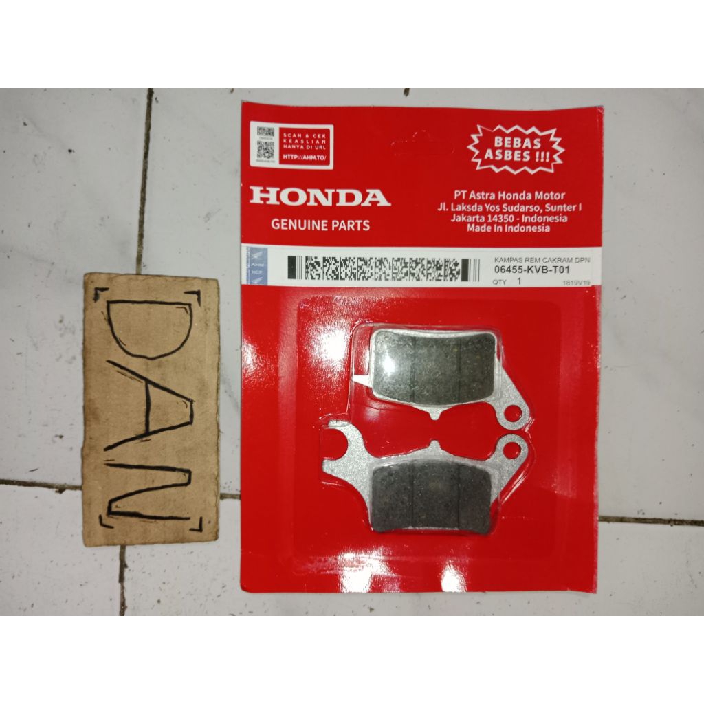 Disped rem depan KVB vari karbu 110 kampas rem depan vario techno vario 110 karbu oem