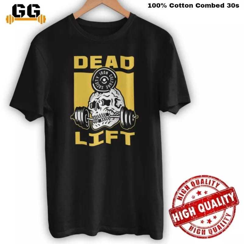kaos cowok gym fitnes sport olahraga lift