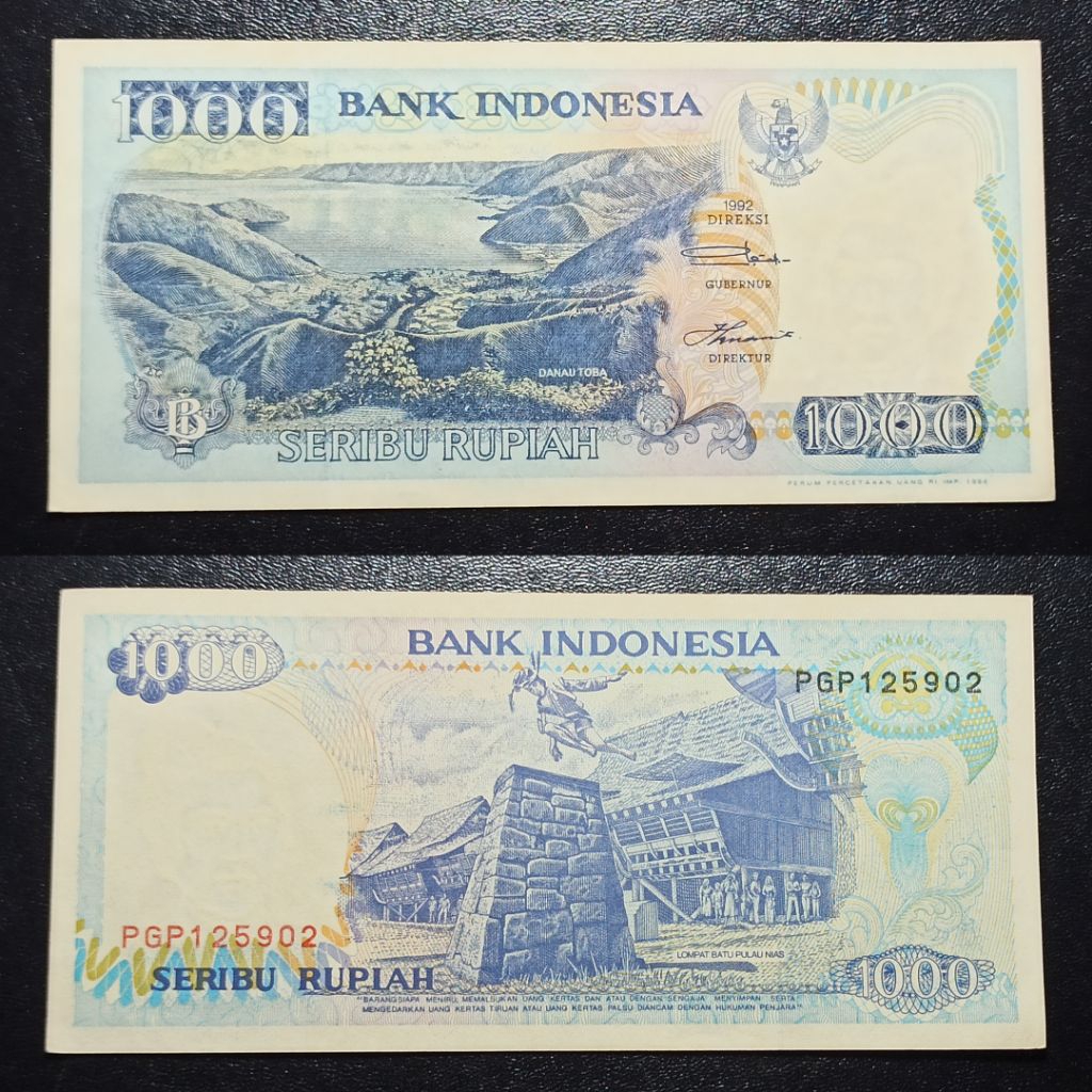 uang kuno Indonesia 1k lompat batu 1992 p1787