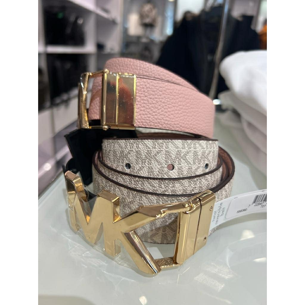 Belt Twist Revesible Mk logo signature powder blush