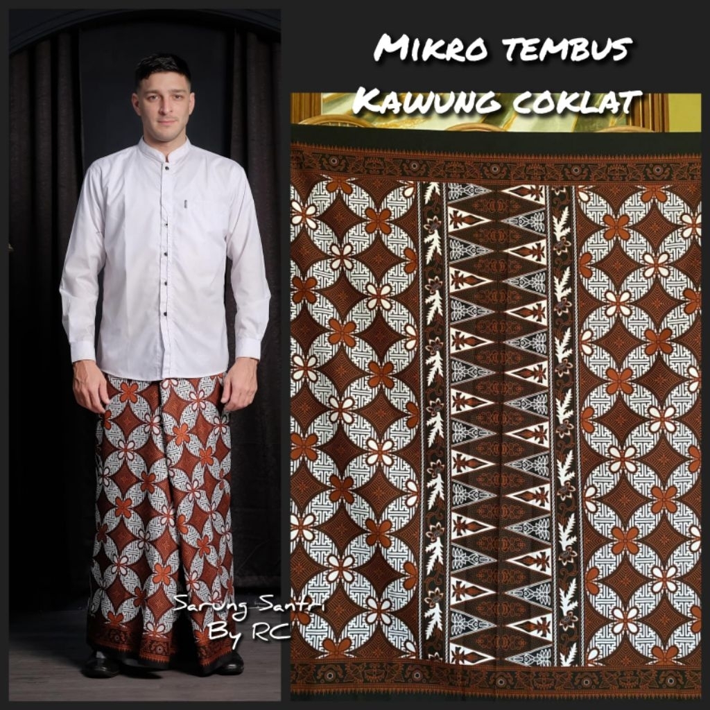 sarung batik motif sarwon/sarung santri/sarung pria dewasa keren