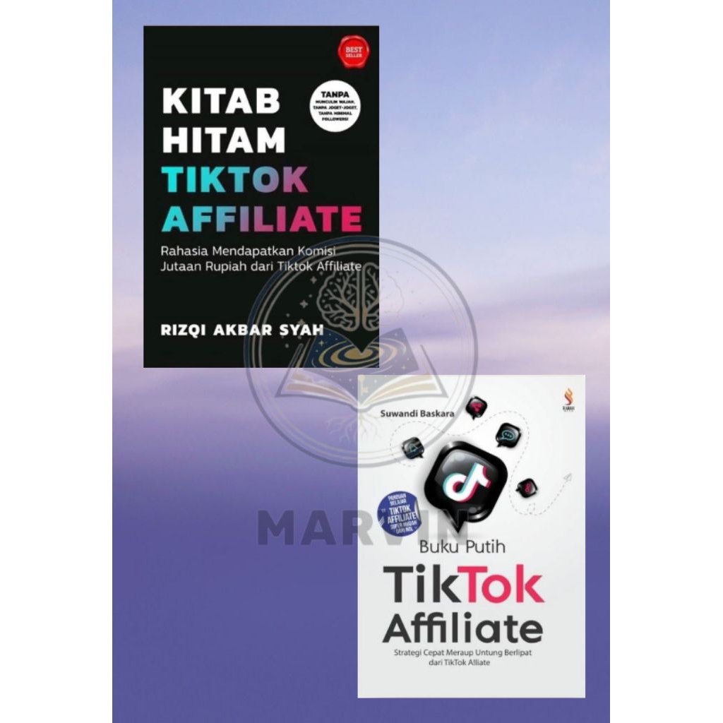 BUKU HITAM TIKTOK AFFILIATE , BUKU PUTIH TIKTOK AFFILIATE