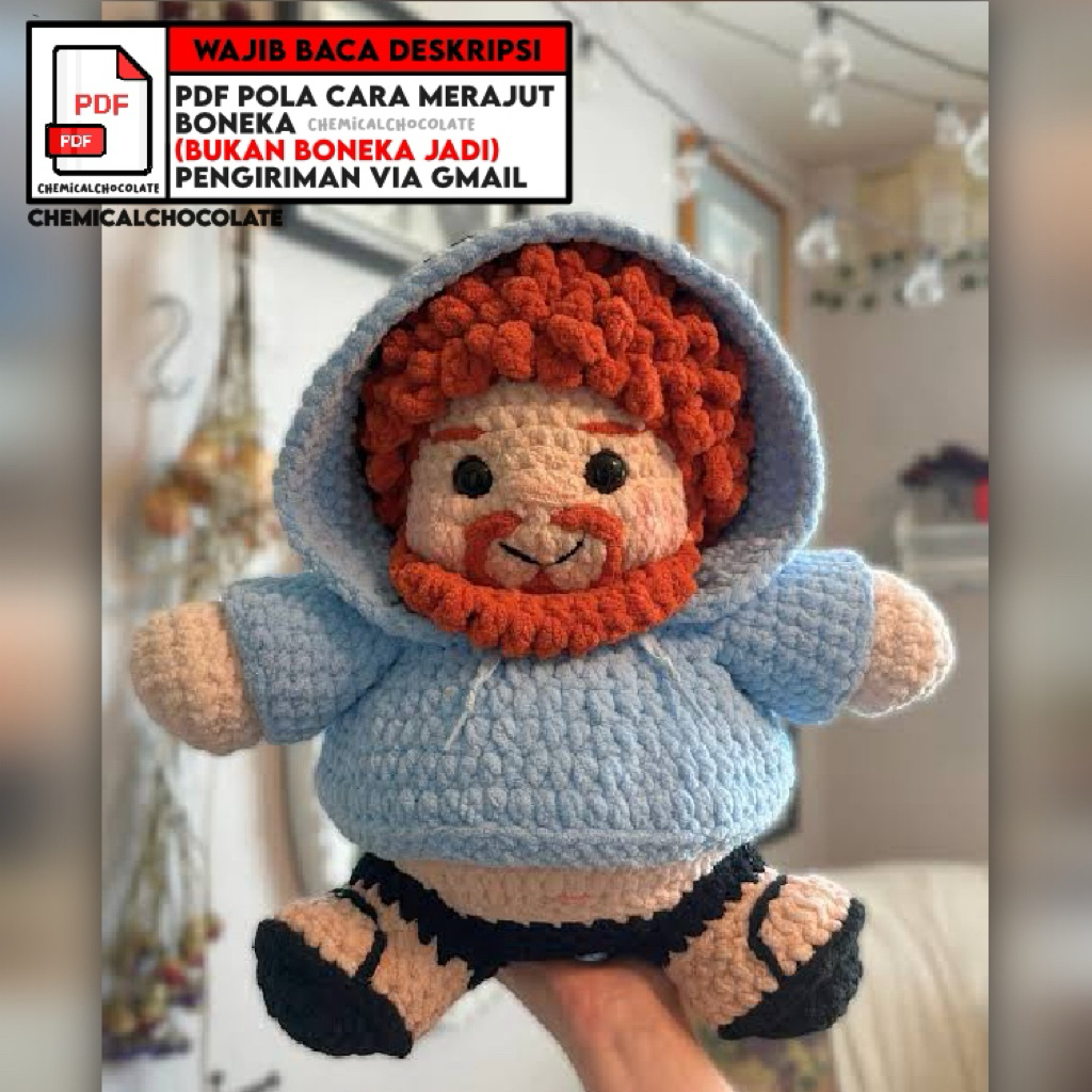 [CROCHET PATTERN] Caseoh Amigurumi