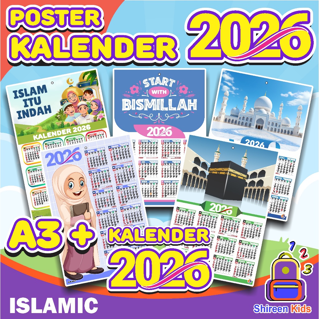 Kalender 2026 || Kalender Islami 2026 || Kalender 2026  Lengkap || Kalender 2026 Murah || Kalender D
