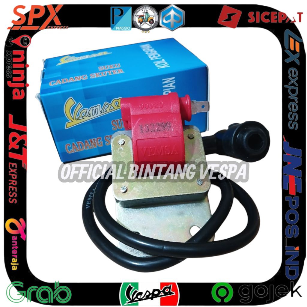 koil coil vespa super sprint vbb bajaj merk vemsa