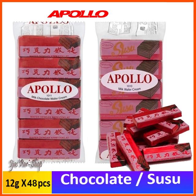 Apollo Wafer Import Cokelat / Susu
