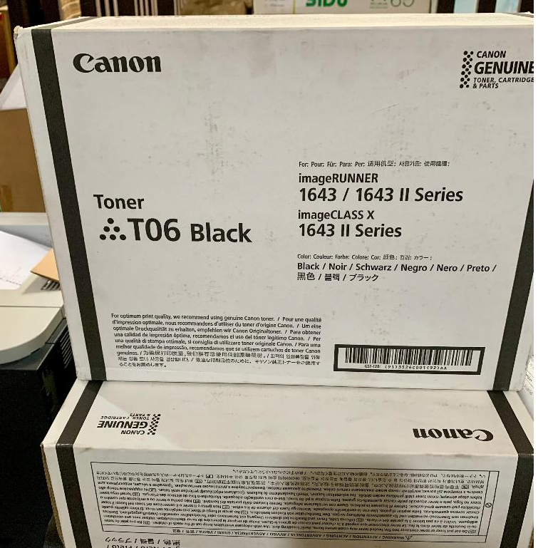 Toner cartridge canon T06 ir1643 ir1643i ir 1643ii