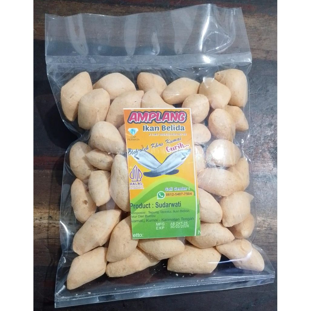 Amplang ikan Belida  "Pulau Laut " Khas Kumai, Kalimantan Tengah