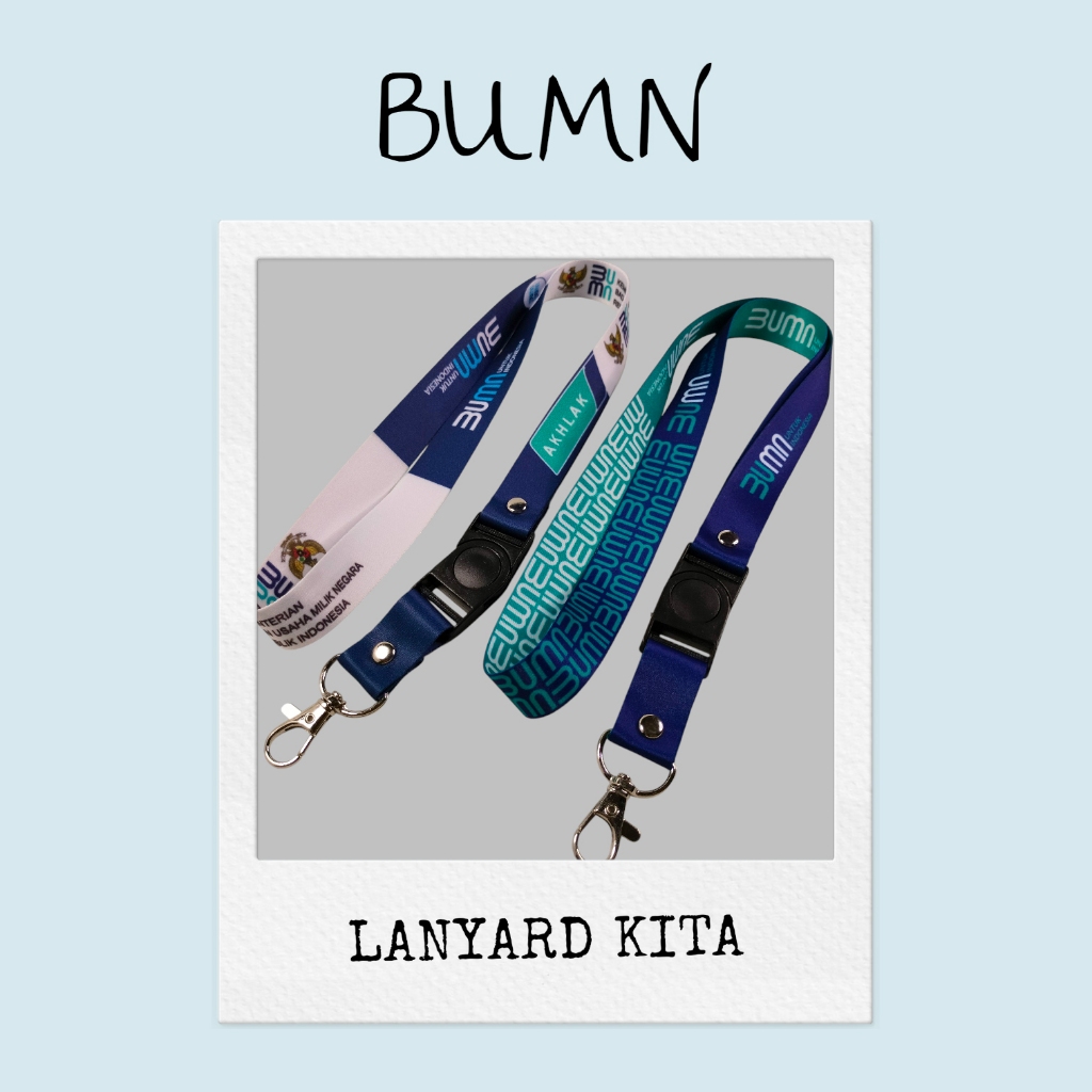 BUMN TALI LANYARD ID CARD PRINTING BUMN GANTUNGAN ID CARD