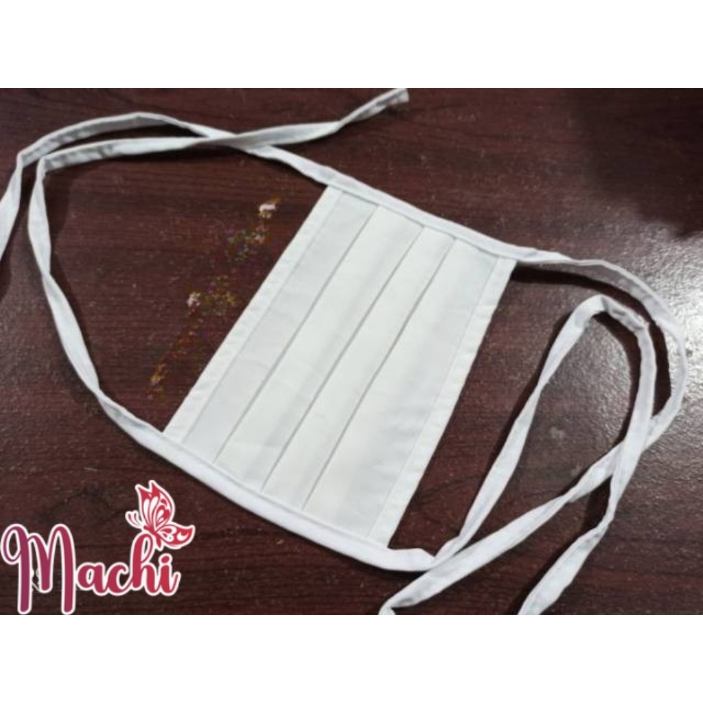 Masker Kain Ikat Tali Ikat - Masker Hijab Kain Tali Ikat 2 Sambung OBRAL MASKER ECER GROSIR