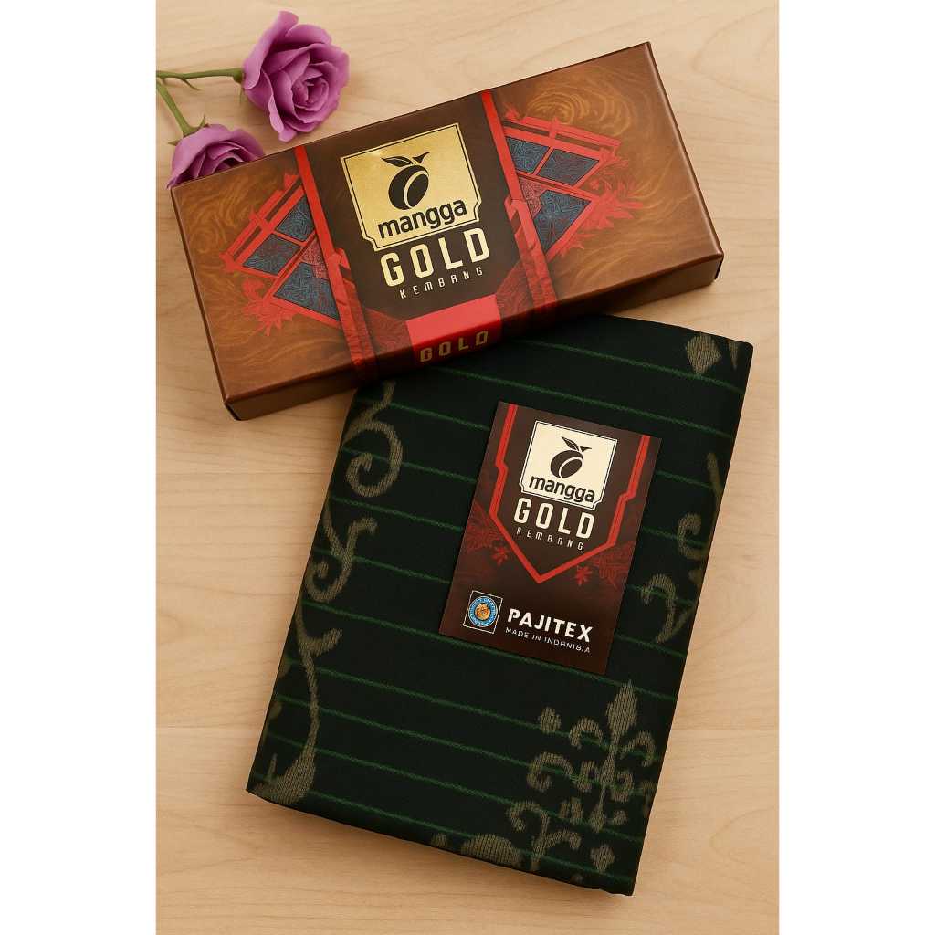 SARUNG MANGGA GOLD KEMBANG SARUNG TENUN SARUNG DEWASA