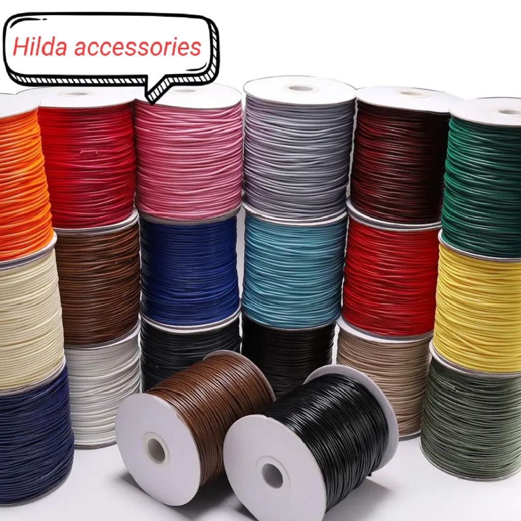 Tali Kulit Korea Bahan Kerajinan Gelang Ukuran 1 mm