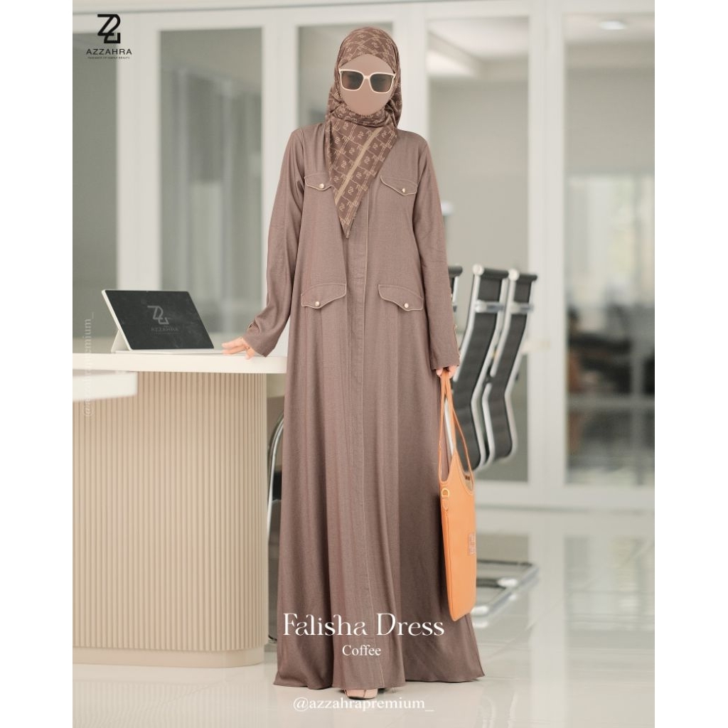AZZAHRA/Falisha dress by Azzahra/Dress premium/Dress terbaru/Dress elegant