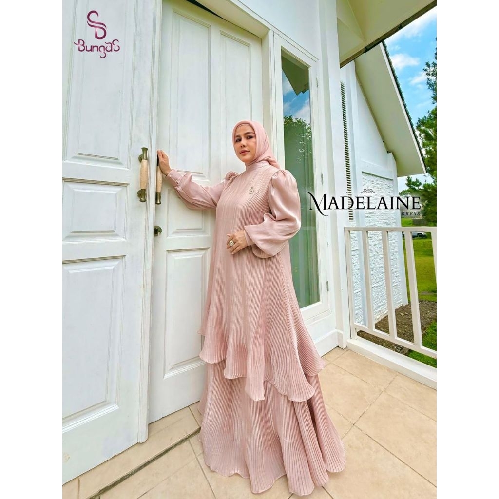 GAMIS SYARI/MADELAINE DRESS BY BUNGAS SYARI/GAMIS SYARI LEBARAN