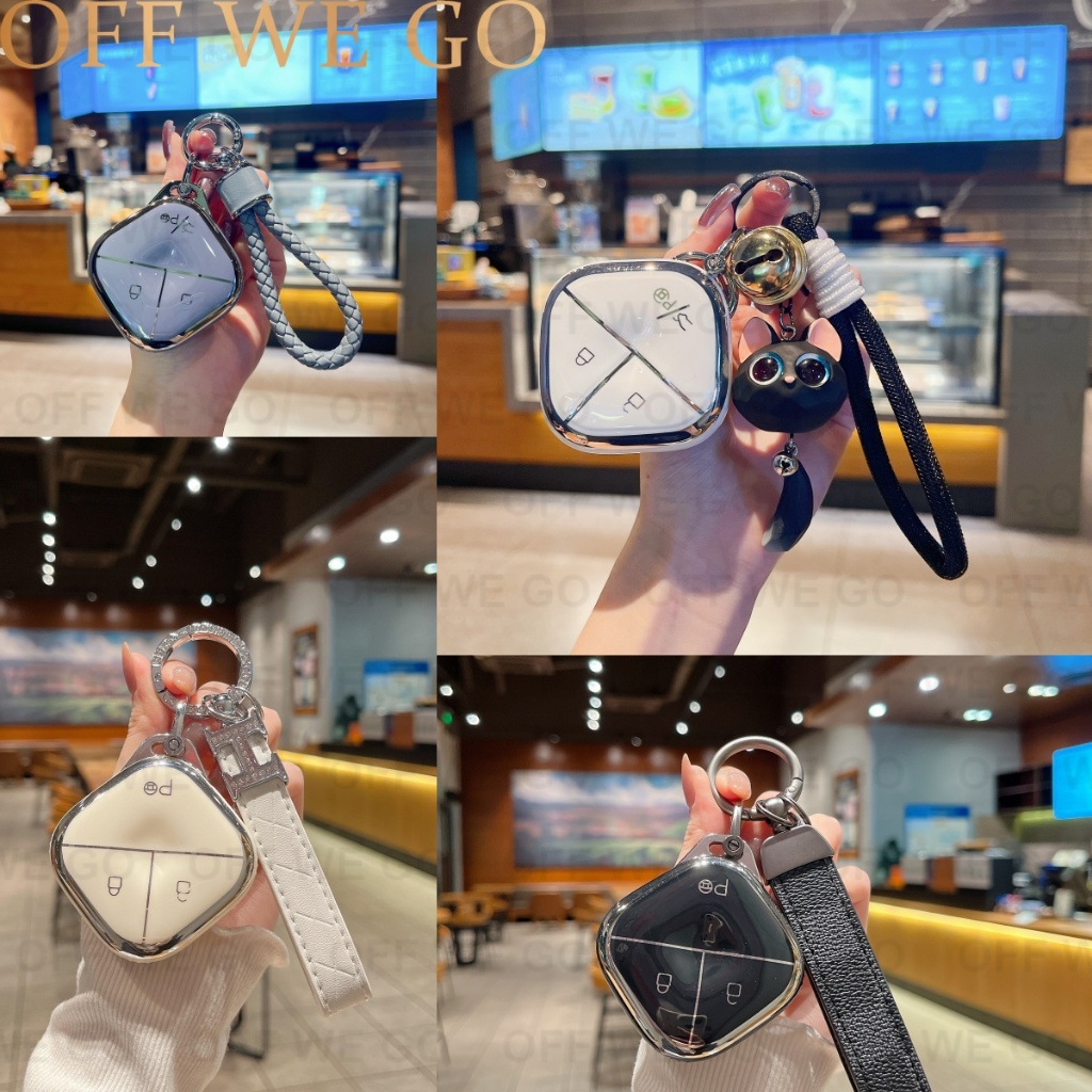 OFF WE GO Cover Case Sarung Kunci TPU Wuling Binguo EV 2024 AIR EV 2024 2023 Limited Edition Premium