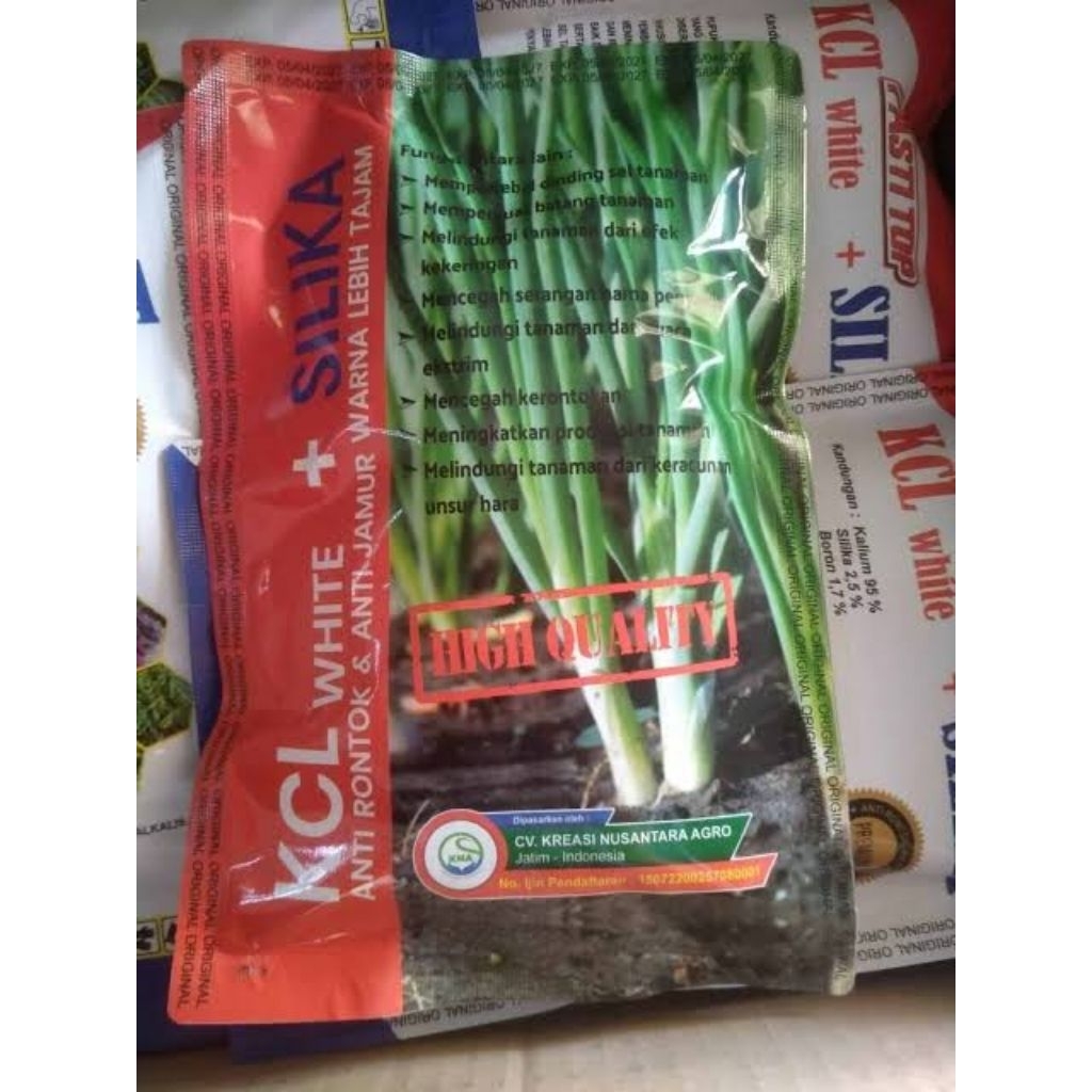 Pupuk KCL white+silica 500gr