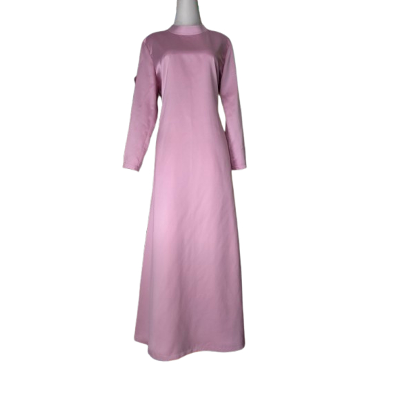 DALEMAN GAMIS PANJANG WARNA DUSTY PINK