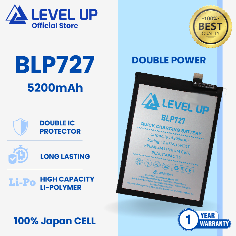 LEVEL UP Baterai Oppo A9 2020 / A5 2020 BLP727 Double Power