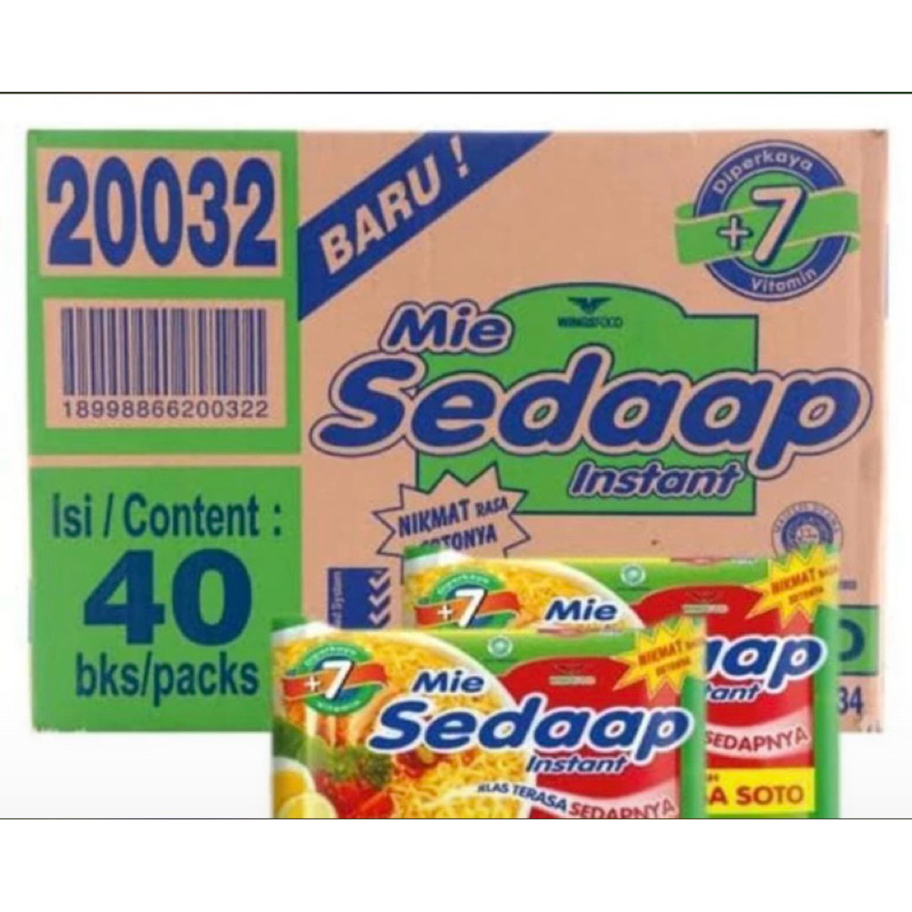 mie sedap soto 1 karton isi 40pcs