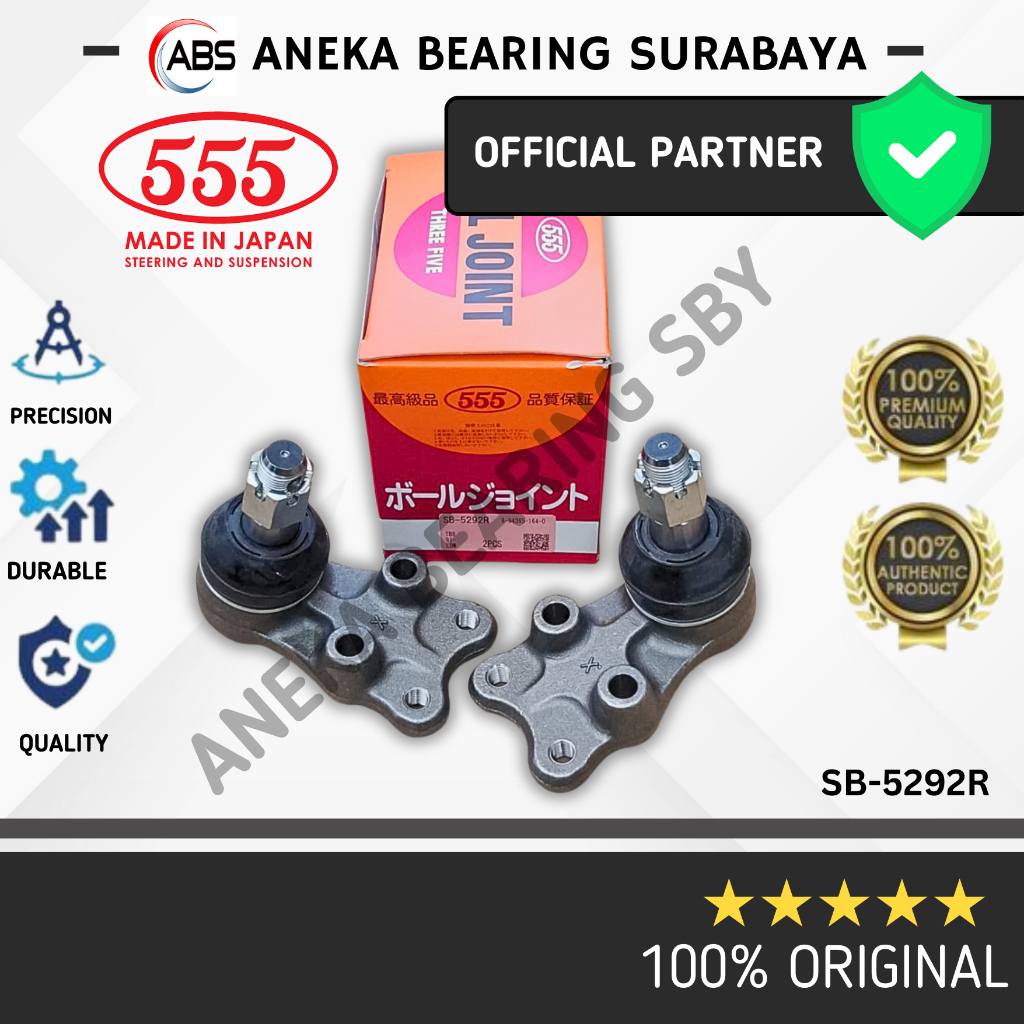 BALL JOINT BAWAH SB-5292R 555 JAPAN LOWER BALL JOINT RH SET ISUZU PANTHER "23  (8-94365-164)
