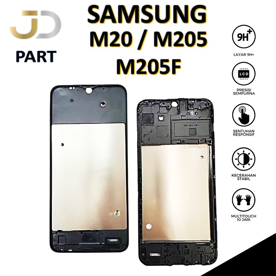 FRAME LCD SAMSUNG M20 / M205 / M205F / FRAME BEZZEL TULANG TENGAH ORIGINAL