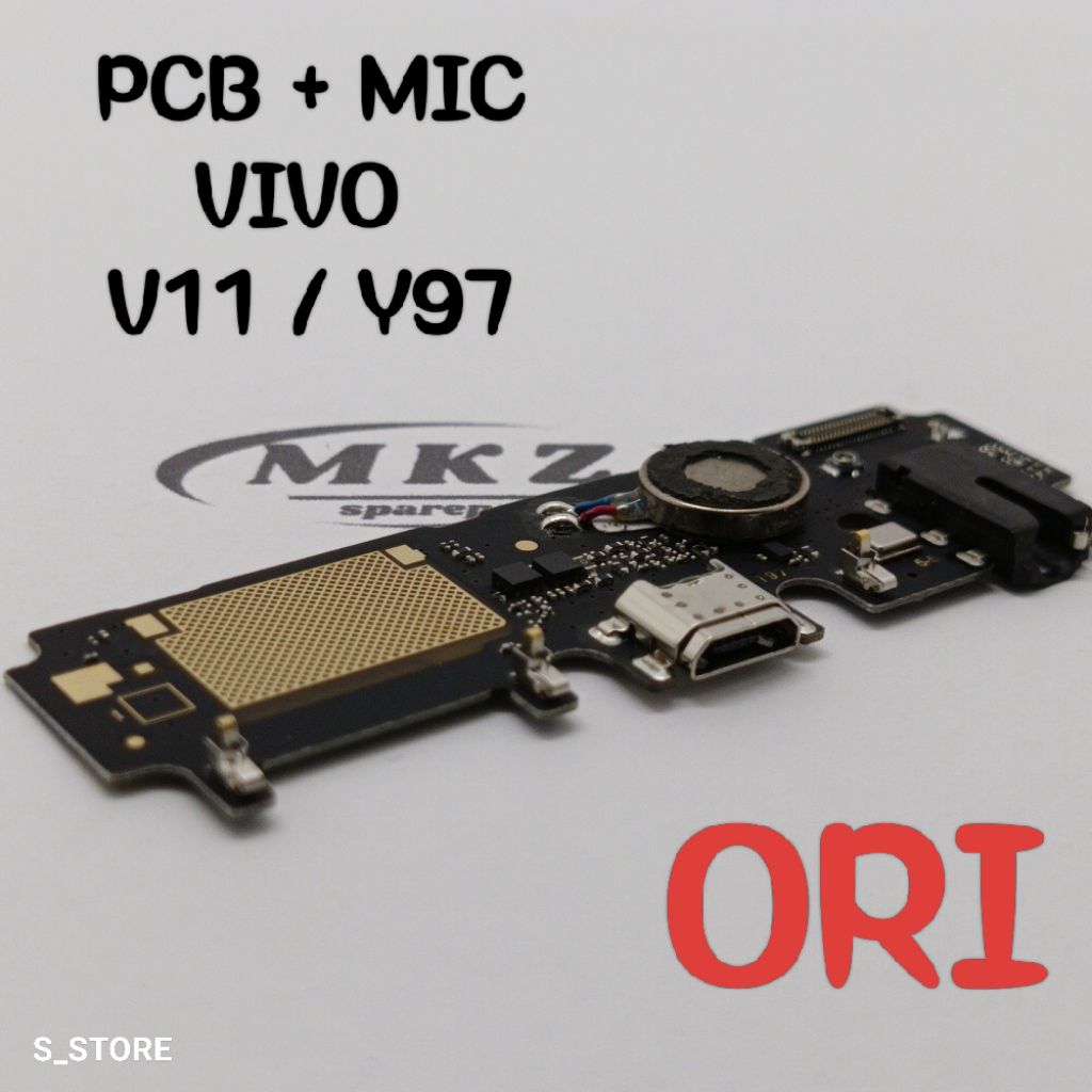 CONNECTOR CHARGER VIVO V11 / Y97 ORI + IC PAPAN KONEKTOR CAS PCB BOARD VIVO V11 / Y97 ORI + IC