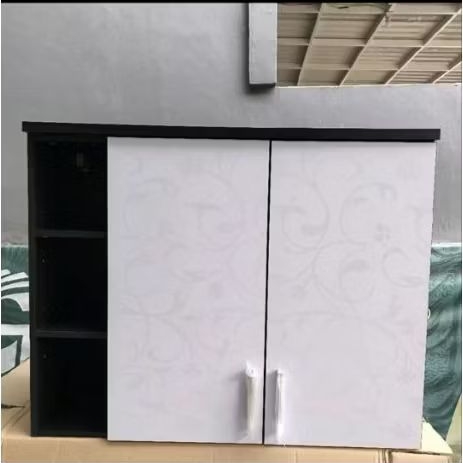MCW furniture LEMARI DAPUR GANTUNG 100X40X80CM/LEMARI GANTUNG DUA PINTU RAK/LEMARI DAPUR GANTUNG DUA
