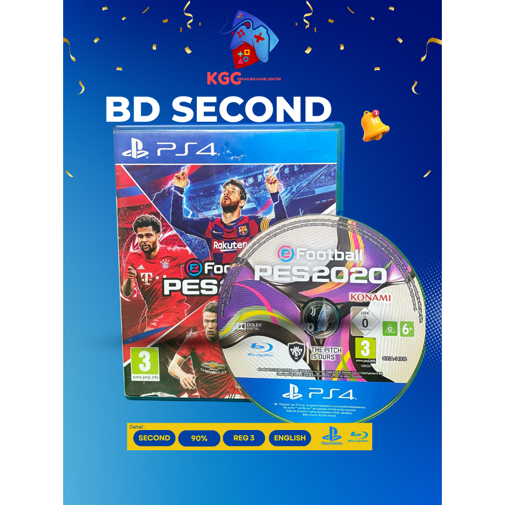 jual unik BD PS4 kaset pes 2020 reg2