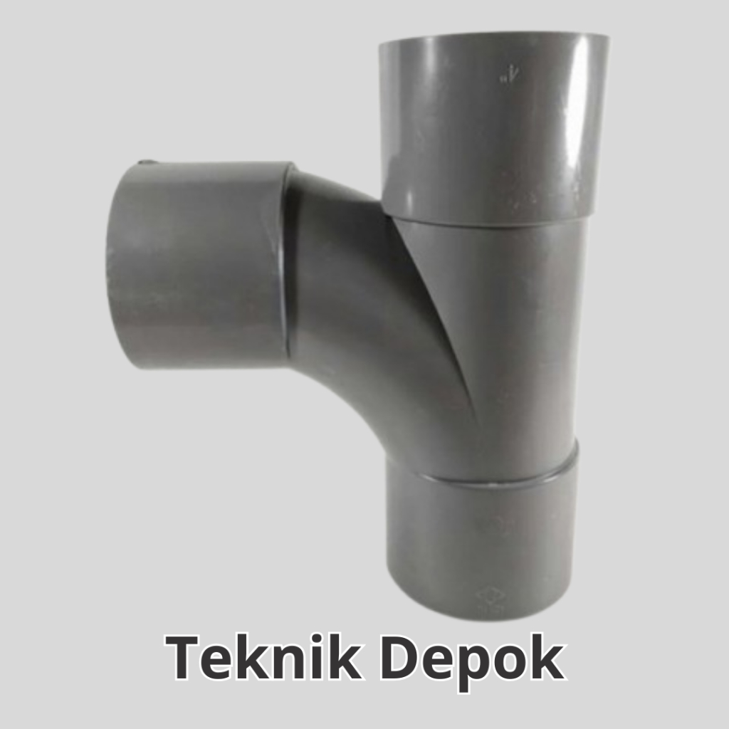 Large Radius Tee AW 4 x 2 inch Rucika Sambungan Pipa Paralon Rucika Cabang 3 TY T Tee Way 90 derajat