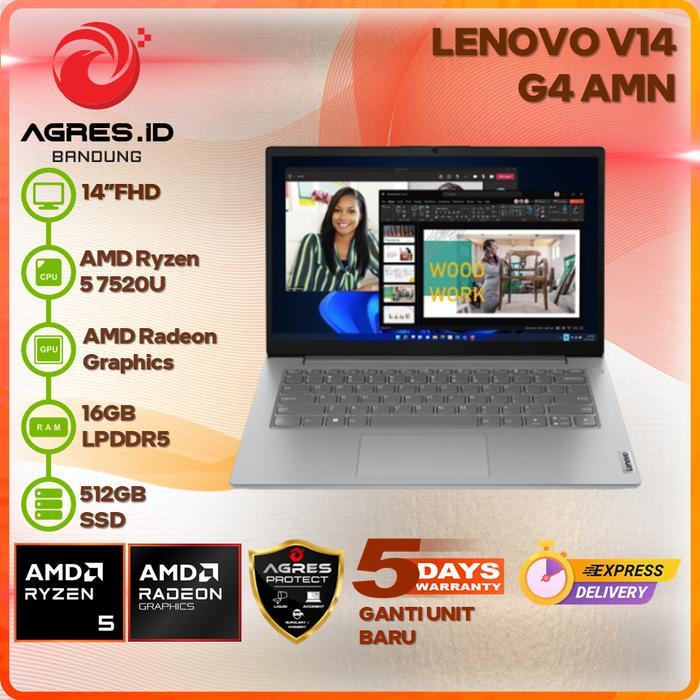 LENOVO V14 G4 AMN RYZEN 5 7520U 16GB 512GB 14" FHD IPS