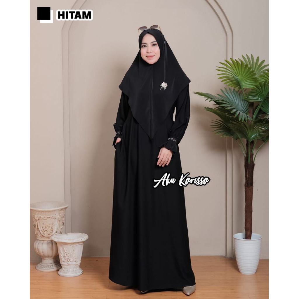 MAIZA Set Hijab Bahan Marina Silk mix Swarovski ORI by Aku Karissa// Maiza Set Hijab by Aku Karissa/