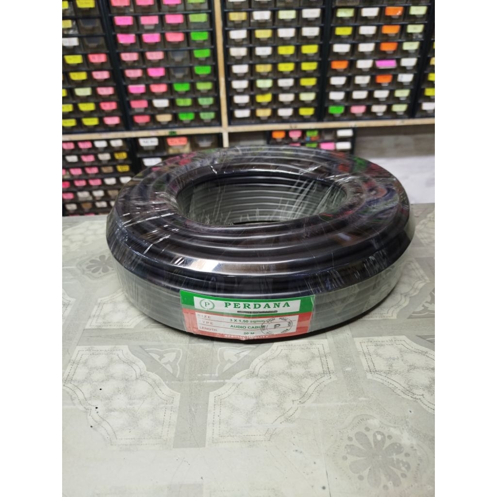 Kabel serabut kabel 3x1,5mm kabel Perdana kabel listrik 50M