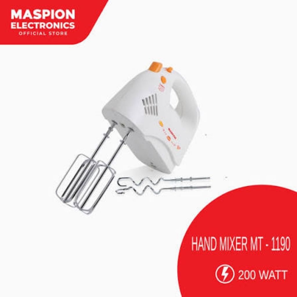 Hand Mixer Maspion Turbo MT-1190