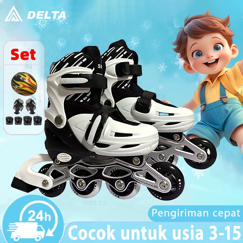 Sepatu Roda Anak Laki Laki / Perempuan Sepatu Roda PU & LED sepatu roda anak Perempuan 5 tahun