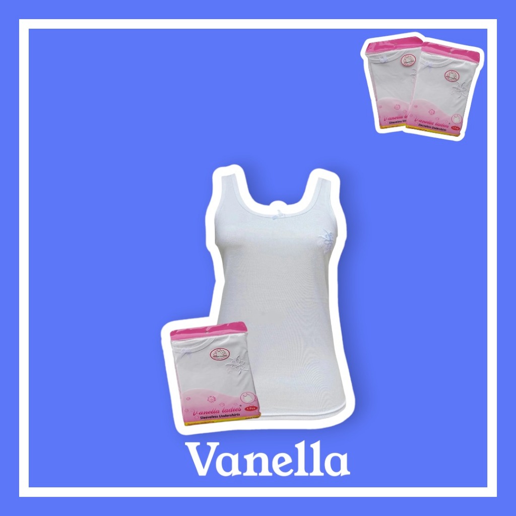 ( 6 Pcs ) Singlet Wanita Merk Vanella Ukuran M,L,XL,XXL | Tank Top Vanella Ladies Tengtop Pakaian Da