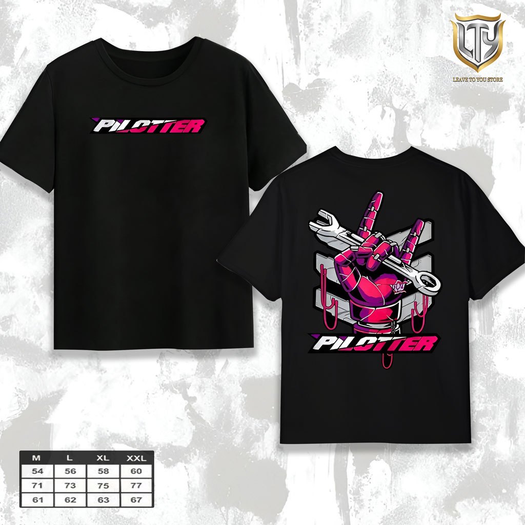 kaos piloter kaos distro t-shirt pria wanita dewasa