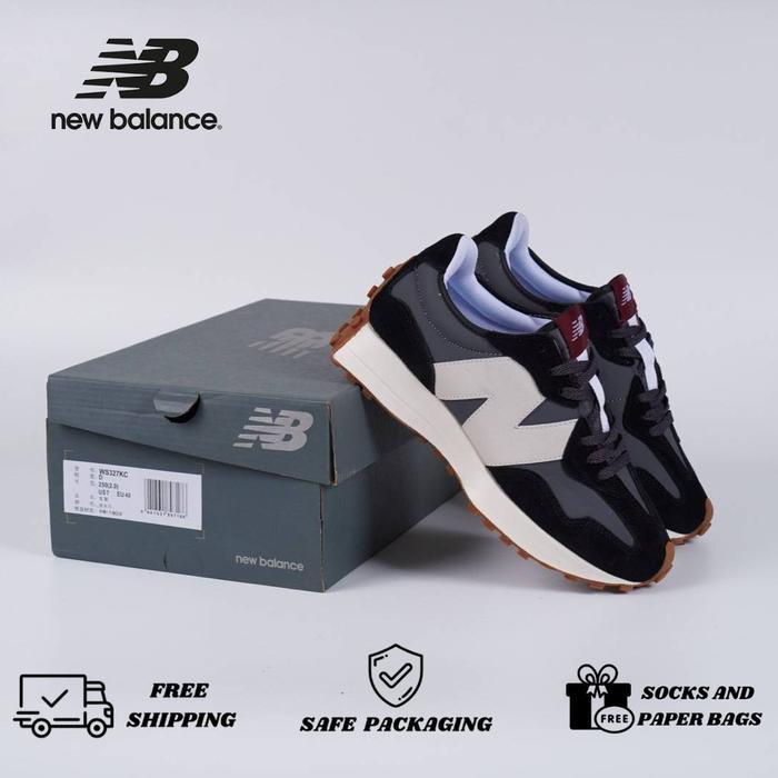 Sepatu New Balance 327 Black Grey