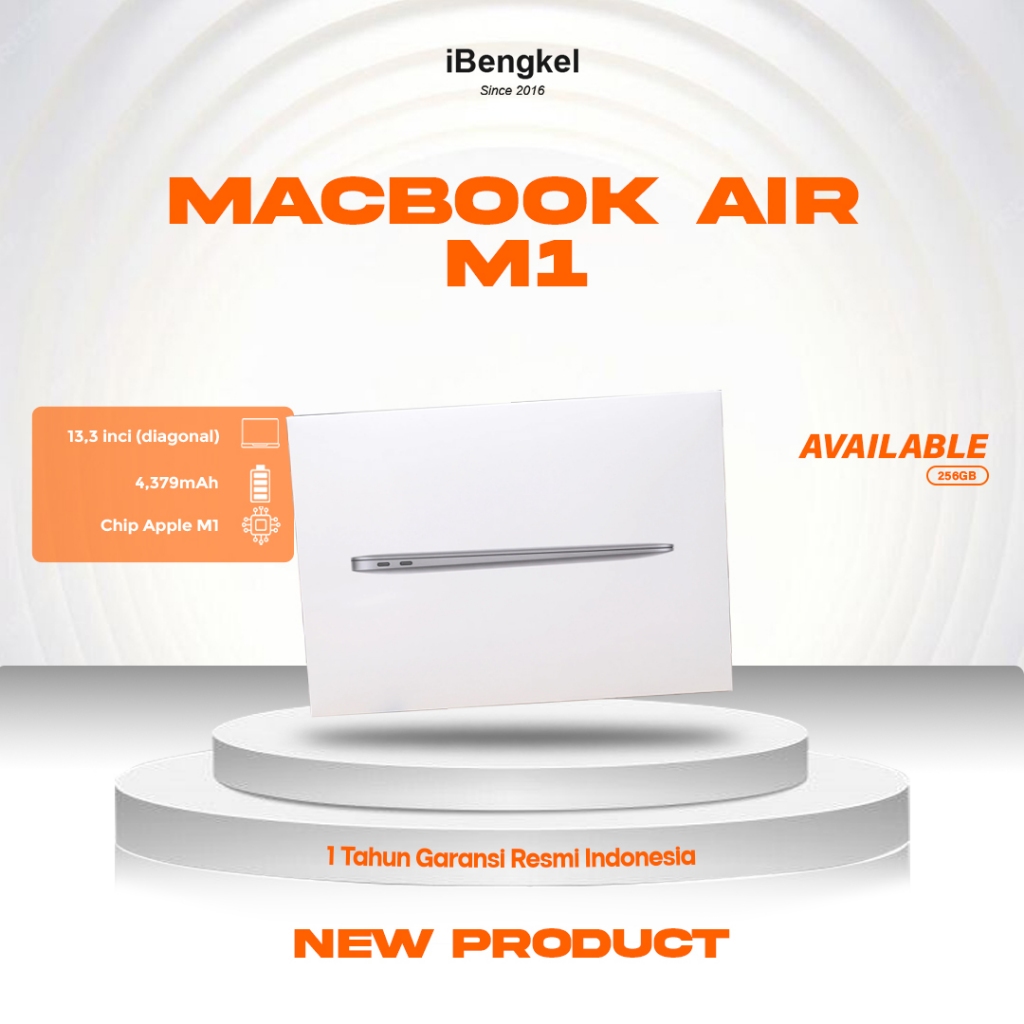 [NEW] Macbook Air M1 13,3-inch MacBook Air (M1 Chip) Garansi Resmi iBox/TAM Space Gray Silver Gold