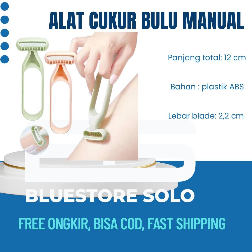 Alat Cukur Bulu Manual Mini Shaver Portable Serbaguna Cukur Bulu Kaki Tangan dan Ketiak Tanpa Sakit 