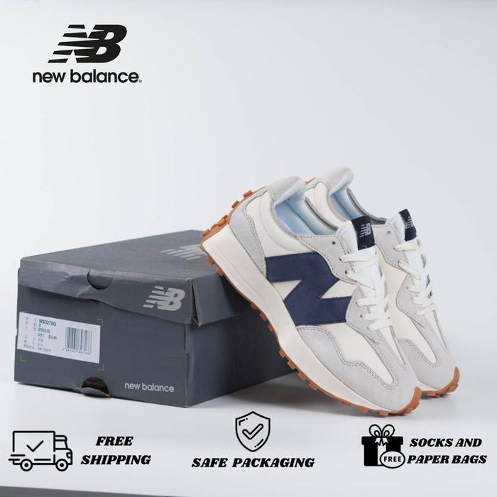 Sepatu New Balance 327 White Navy