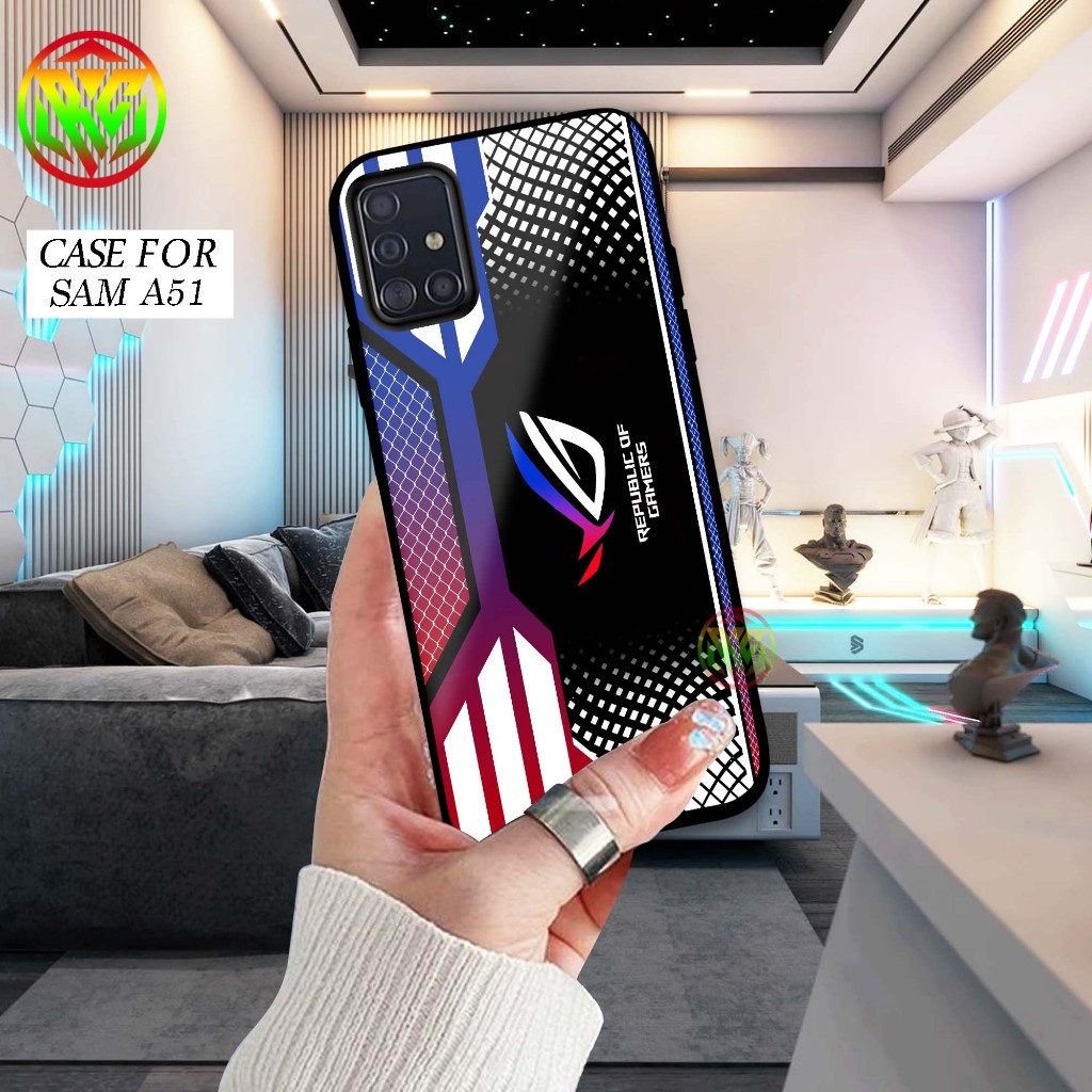 Case Samsung A51 - Motif Terbaru Softcase Glass Kilau New Case Glossy casing Hp Samsung A51 [Motif A