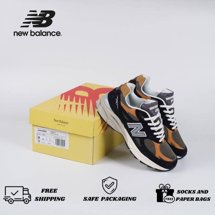 Sepatu New Balance 990 V3 Black Tan